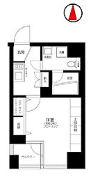 ブライズ三軒茶屋 1Kの間取図画像