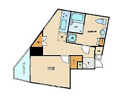 フェニックス笹塚弐番館 1DKの間取図画像