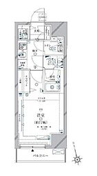 CRACIA三軒茶屋 1Kの間取図画像