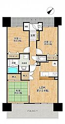 ゼファー検見川浜リバテージ 3LDKの間取図画像