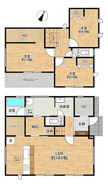 間取りを拡大表示