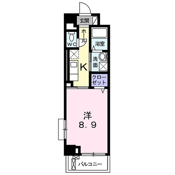 Ｂｏｎｈｅｕｒ静徳 208｜兵庫県明石市松の内1丁目(賃貸マンション1K・2階・30.46㎡)の写真 その2