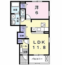 ミュートス 104 ｜ 兵庫県明石市鳥羽1473番地の1（賃貸アパート1LDK・1階・42.80㎡） その2