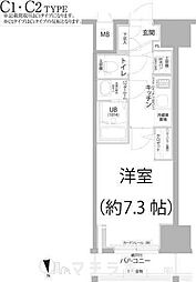 名古屋市営名城線 上前津駅 徒歩6分の賃貸マンション 3階1Kの間取り