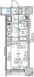 名古屋市営東山線 中村日赤駅 徒歩8分の賃貸マンション 12階1Kの間取り