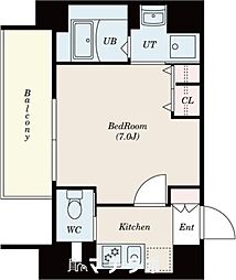 RESIDENCIA御器所 6階1Kの間取り