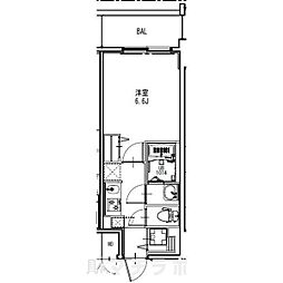 S-RESIDENCE金山epure(エピュレ) 5階1Kの間取り