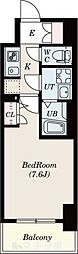 S-RESIDENCE葵 7階1Kの間取り