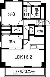 セイザンコート(SEIZAN COURT) 2階2LDKの間取り