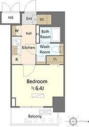 SHOKEN　Residence名古屋NORTH 10階1Kの間取り