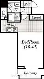 アーデン東別院 3階ワンルームの間取り