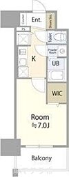 エスリード金山ル・グラン 3階1Kの間取り