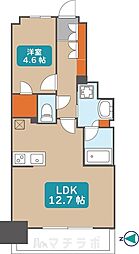 プレサンス名駅南ブリエ 10階1LDKの間取り