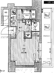 プレミアムコート名古屋金山インテルノ 9階1Kの間取り