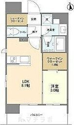 デュオフラッツ栄 15階1LDKの間取り