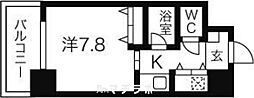 AXIS桜通内山 1Kの間取図画像