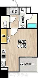 CITYSPIRENagoya-Osu ワンルームの間取図画像