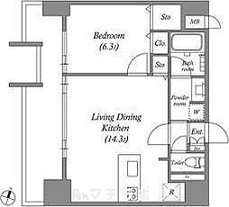 間取図画像 1LDK