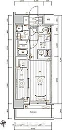 メイクスアート名古屋城西 1LDKの間取図画像