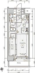 メイクスアート名古屋城西 1LDKの間取図画像