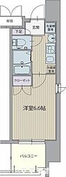 パルティール御器所 1Kの間取図画像