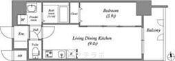 アドバンス名古屋アウリィ 1LDKの間取図画像