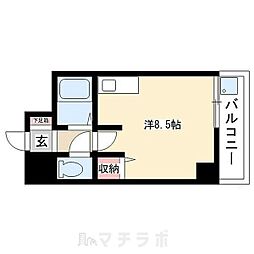 タウンエステート新栄 ワンルームの間取図画像
