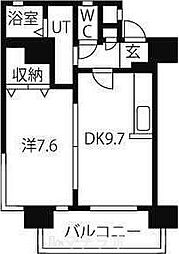 スタジオスクエア泉 1LDKの間取図画像
