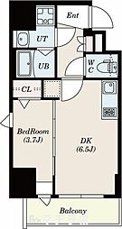 エスリードレジデンス上前津フロント 1DKの間取図画像
