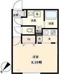 BRANCHE覚王山 ワンルームの間取図画像