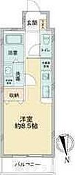 ラドゥセール今池 ワンルームの間取図画像
