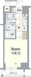 エスリード名古屋東別院 1Kの間取図画像