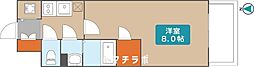 エスリード大須プレシア 1Kの間取図画像
