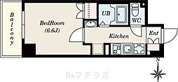 HillsFudoh 1Kの間取図画像