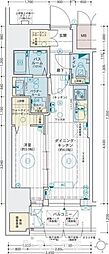 エステムコート名古屋葵 1DKの間取図画像