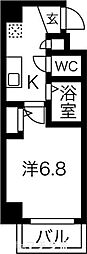 CRESTSTAGE名駅 1Kの間取図画像