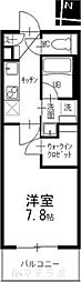 メイプルコート泉 1Kの間取図画像