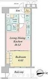 ラフィシア上前津 1LDKの間取図画像
