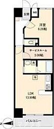 ファインブルーム新栄 1LDKの間取図画像