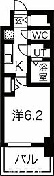 メイクス名駅南2 1Kの間取図画像