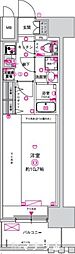 CRESTTAPP金山 1Kの間取図画像