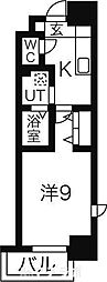 リシュドール鶴舞公園 1Kの間取図画像