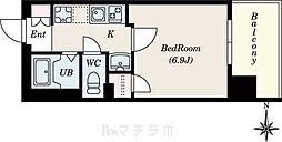 HillsFudoh 1Kの間取図画像