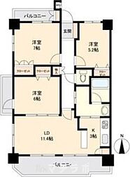 ステラートシティ桜山 3LDKの間取図画像
