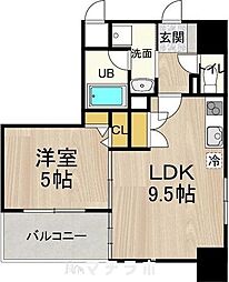 CITYSPIRENagoya-Osu 1LDKの間取図画像