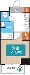 リアライズ代官町 1Kの間取図画像