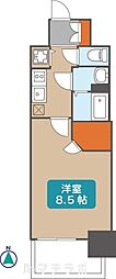 プレサンス名古屋グロウ 1Kの間取図画像
