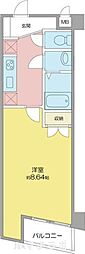 アビターレ豊前 1Kの間取図画像