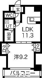 プロビデンスアオイタワー 1LDKの間取図画像