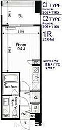 グラン・アベニュー西大須 ワンルームの間取図画像